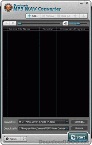 Daniusoft MP3 WAV Converter screenshot